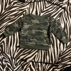 GARANIMALS TODDLER BOYS CAMOFLAUGE LONG SLEEVE SWEATSHIRT